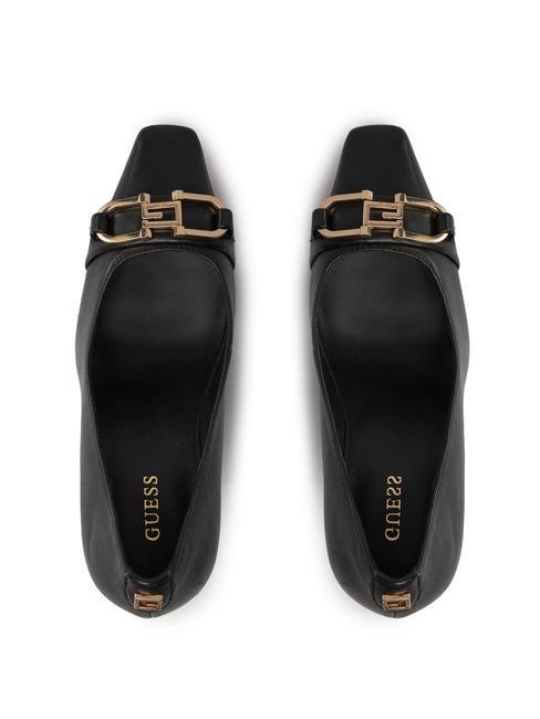 ELOUISA Sal&oacute;n de piel con aplicaci&oacute;n. negro1 - Zapatos Mujer