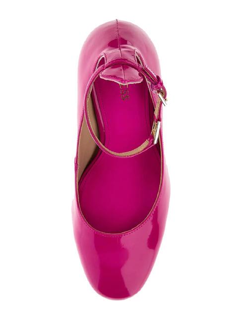 TEMIS Salón de charol con correa fucsia - Zapatos Mujer