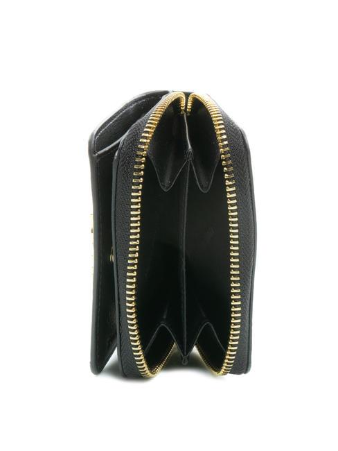 GRAINED Cartera peque&ntilde;a con cremallera negro - Carteras Mujer