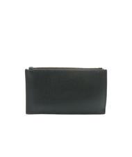 POLLINI GRAINED Tarjetero plano con cremallera negro - Carteras Mujer - 3