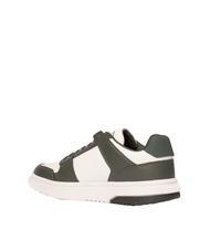 TOMMY HILFIGER TOMMY JEANS Leather Cupsole Zapatillas de piel verde peltre/crudo - Zapatos Hombre - 3