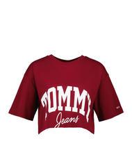 TOMMY HILFIGER TOMMY JEANS New Varsity Camiseta de algod&oacute;n rojo - camiseta - 3
