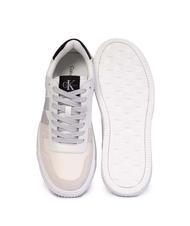 CALVIN KLEIN CK JEANS CHUNKY Zapatillas de piel blanco brillante/blanco crema/ostra m - Zapatos Hombre - 4