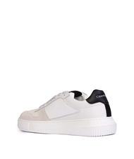CALVIN KLEIN CK JEANS CHUNKY Zapatillas de piel blanco brillante/blanco crema/ostra m - Zapatos Hombre - 3