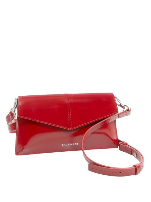 SALIS Bolso de mano de piel brillante cereza - Carteras Mujer