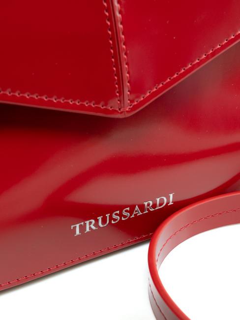 SALIS Bolso de mano de piel brillante cereza - Carteras Mujer