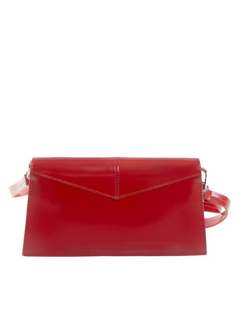 SALIS Bolso de mano de piel brillante cereza - Carteras Mujer
