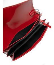TRUSSARDI SALIS Bolso de mano de piel brillante cereza - Carteras Mujer - 5