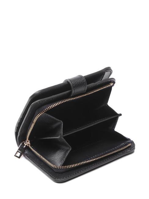 CAMELIA COMPACT Cartera pequeña de piel negro - Carteras Mujer