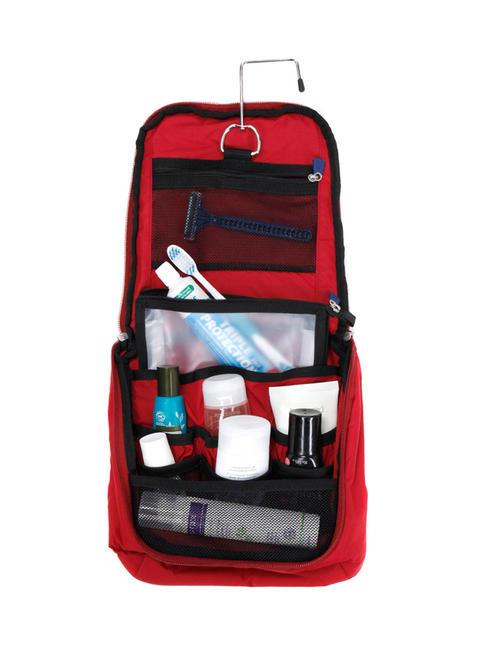 GLOBAL TA Kit de aseo con gancho ROJO - Accesorios de viaje