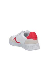 BIKKEMBERGS BASKET Zapatillas de piel hielo/rojo - Zapatos Hombre - 4