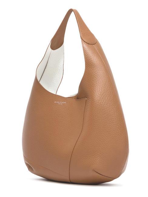 EUFORIA Bolso de piel con bolsita toffee-blanco - Bolsos Mujer