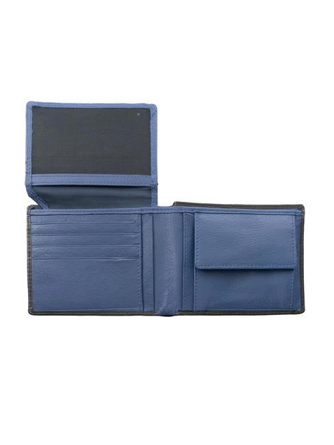COLOR WALLET Cartera de piel, con monedero. negro/azul marino - Carteras Hombre