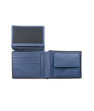 SPALDING COLOR WALLET Cartera de piel, con monedero. negro/azul marino - Carteras Hombre - 2