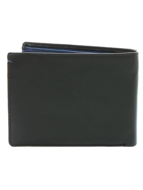 COLOR WALLET Cartera de piel bicolor negro/azul marino - Carteras Hombre