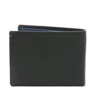 SPALDING NEW YORK COLOR WALLET Cartera de piel bicolor negro/azul marino - Carteras Hombre - 3