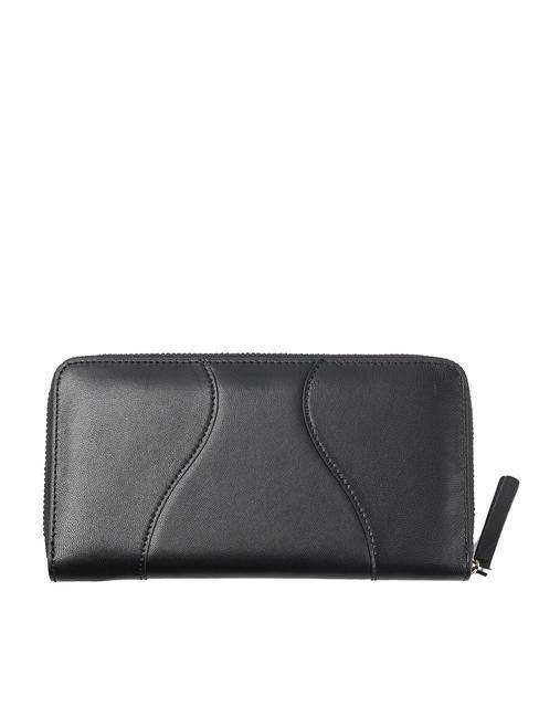 YUMA Cartera grande con cremallera alrededor NEGRO - Carteras Mujer