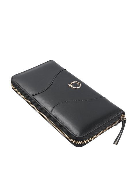 YUMA Cartera grande con cremallera alrededor NEGRO - Carteras Mujer