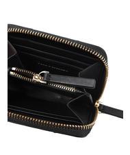 TRUSSARDI YUMA Cartera peque&ntilde;a de piel con cremallera NEGRO - Carteras Mujer - 2