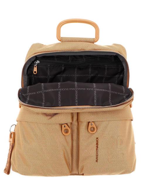 MD20 Lux Mochila de hombro, efecto iridiscente lux mostaza - Bolsos Mujer