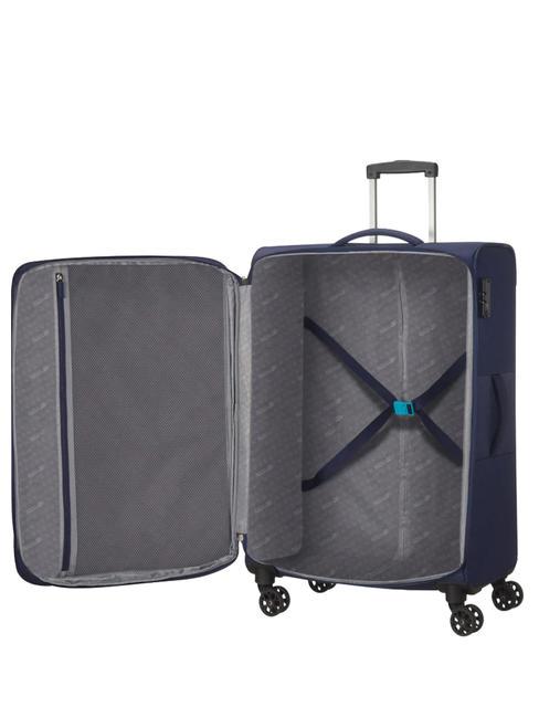 DEEP DIVE Set de 3 carros: cabina, mediano y grande ampliables Azul marino - Set Trolley