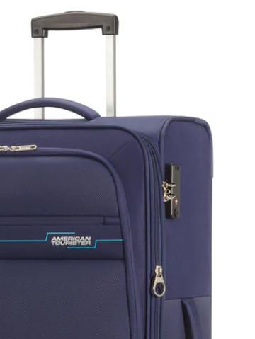 DEEP DIVE Set de 3 carros: cabina, mediano y grande ampliables Azul marino - Set Trolley
