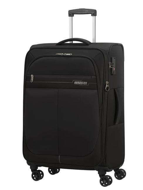 DEEP DIVE Set de 3 carros: cabina, mediano y grande ampliables negro / gris - Set Trolley