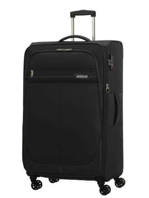 DEEP DIVE Set de 3 carros: cabina, mediano y grande ampliables negro / gris - Set Trolley