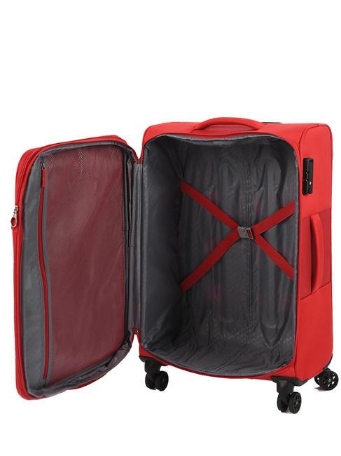 DEEP DIVE Set de 3 carros: cabina, mediano y grande ampliables rojo / gris - Set Trolley