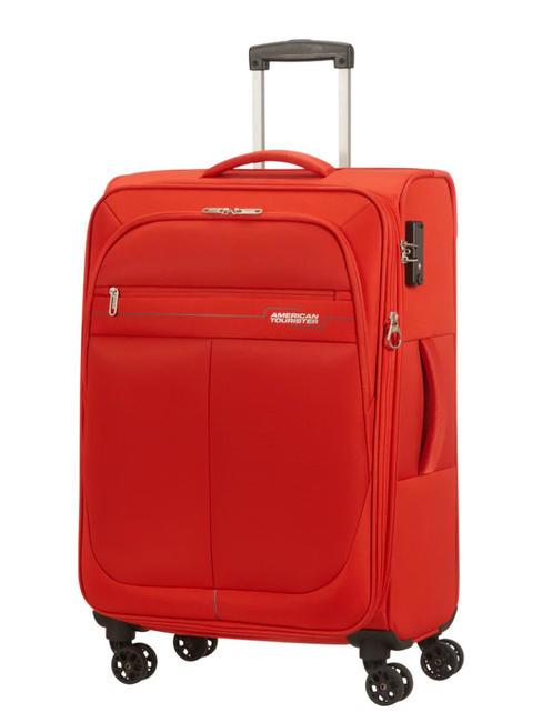 DEEP DIVE Set de 3 carros: cabina, mediano y grande ampliables rojo / gris - Set Trolley