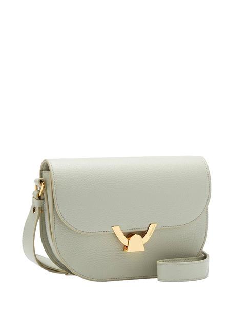 DEW Bolso bandolera de piel martillada verde celad&oacute;n - Bolsos Mujer