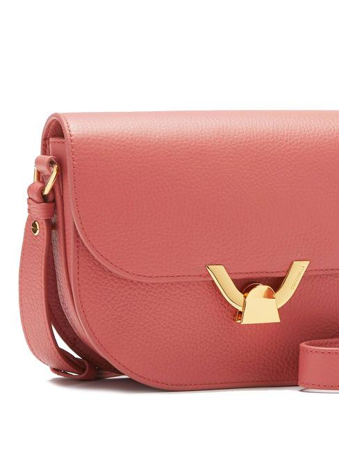 DEW Bolso bandolera de piel martillada maceta - Bolsos Mujer