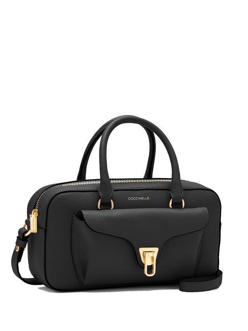 BEAT SOFT Bolso de mano de piel con bandolera negro - Bolsos Mujer