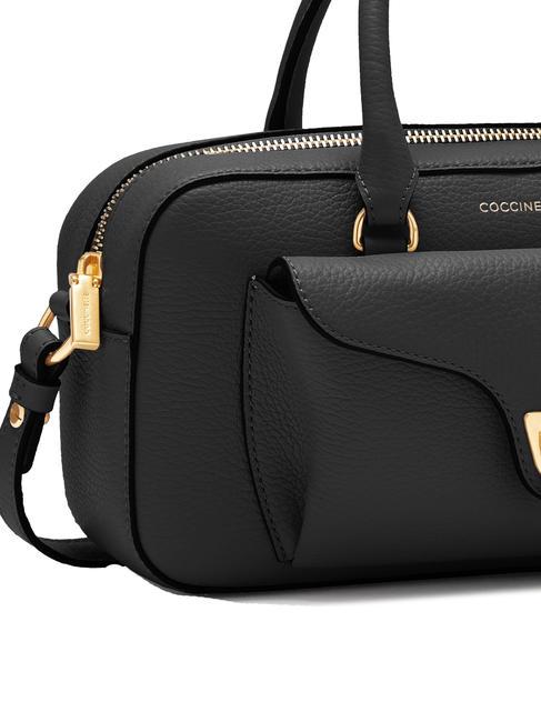 BEAT SOFT Bolso de mano de piel con bandolera negro - Bolsos Mujer