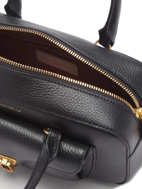 BEAT SOFT Bolso de mano de piel con bandolera negro - Bolsos Mujer