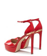 GUESS CAMPIONARIO - ALDEN2 D&Eacute;COLLET&Eacute; ROJO - Zapatos Mujer - 5
