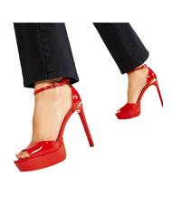 GUESS CAMPIONARIO - ALDEN2 D&Eacute;COLLET&Eacute; ROJO - Zapatos Mujer - 7