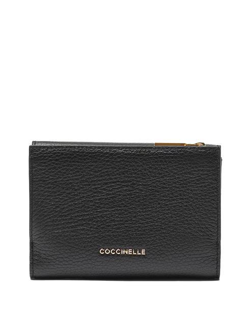 NEOFIRENZE SOFT  Billetera de cuero negro - Carteras Mujer