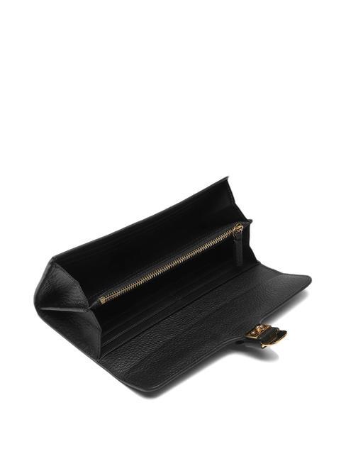 NEOFIRENZE SOFT  Cartera continental en piel. negro - Carteras Mujer