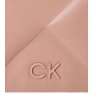 CALVIN KLEIN RE-LOCK QUILT bolsa de hombro rosa ceniza - Bolsos Mujer - 3