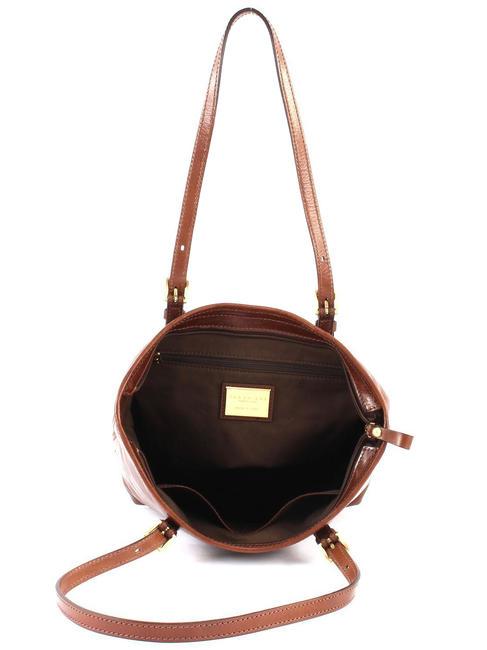 STORY  Comprador de cuero BROWN - Bolsos Mujer