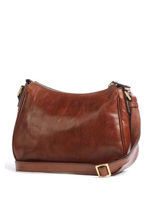 STORY Bolso bandolera, en piel. BROWN - Bolsos Mujer