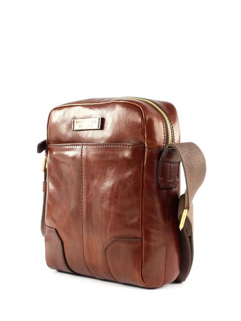 VESPUCCI  Bolso de cuero BROWN - Bandoleras Hombre
