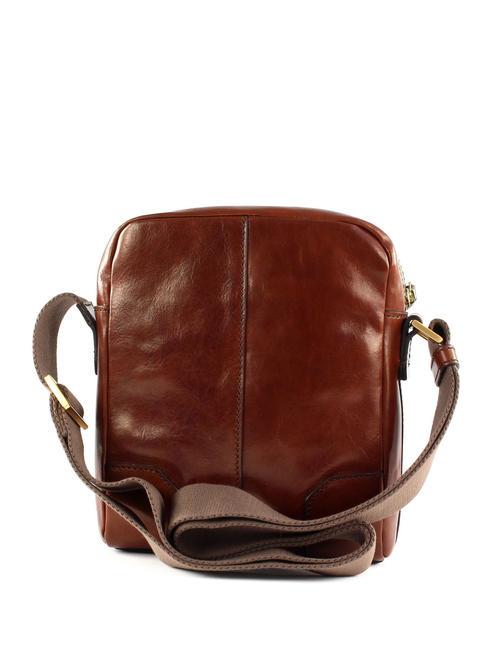 VESPUCCI  Bolso de cuero BROWN - Bandoleras Hombre