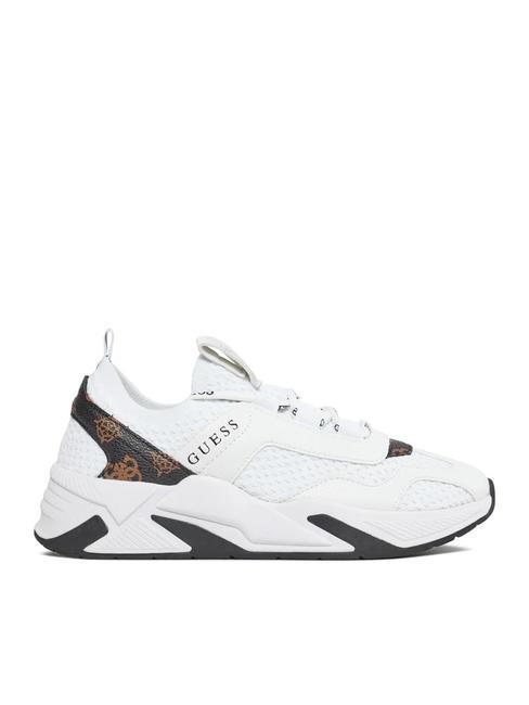 GENIVER2 Zapatillas Blanco / marr&oacute;n - Zapatos Mujer