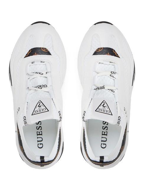 GENIVER2 Zapatillas Blanco / marr&oacute;n - Zapatos Mujer