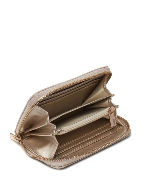 LAUREL Cartera mediana con cremallera gris pardo - Carteras Mujer