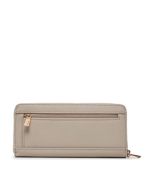 LAUREL Cartera con cremallera alrededor gris pardo - Carteras Mujer