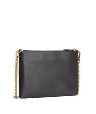 PINKO FLAT CLASSIC Bolso de mano con bandolera de cadena negro-oro antiguo - Bolsos Mujer - 3