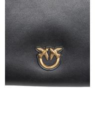PINKO FLAT CLASSIC Bolso de mano con bandolera de cadena negro-oro antiguo - Bolsos Mujer - 4